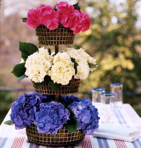 Cool 4th July Centerpieces In National Colors