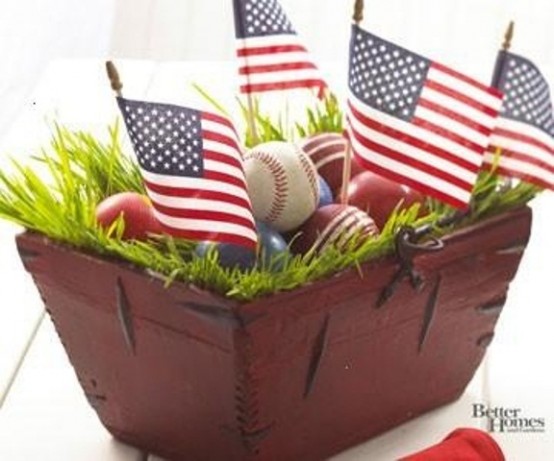 Cool 4th July Centerpieces In National Colors