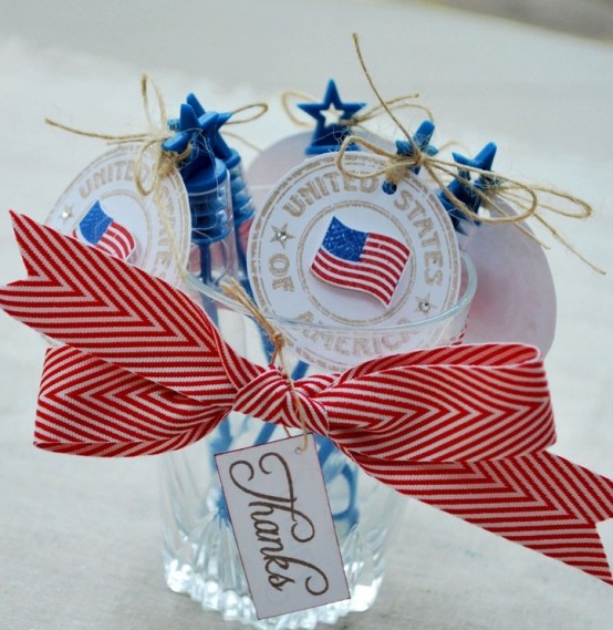 Cool 4th July Centerpieces In National Colors