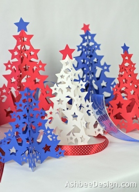 Cool 4th July Centerpieces In National Colors