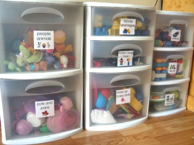 Picture Of cool and easy kids toys organizing ideas  23