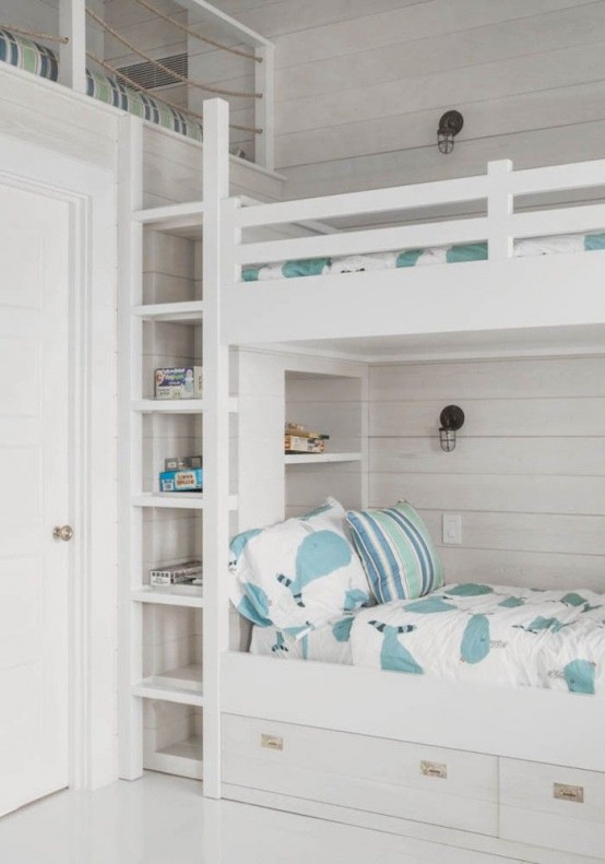 65 Cool And Functional Built-In Bunk Beds For Kids - DigsDigs