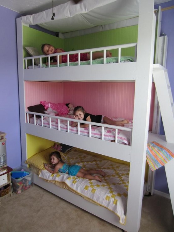 31 Cool And Practical Bunk Beds For More Than Two Kids 