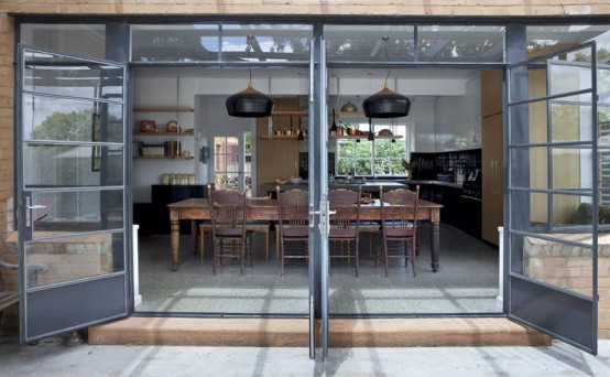 Cool Big Kitchen In Minimalist And Rustic Styles