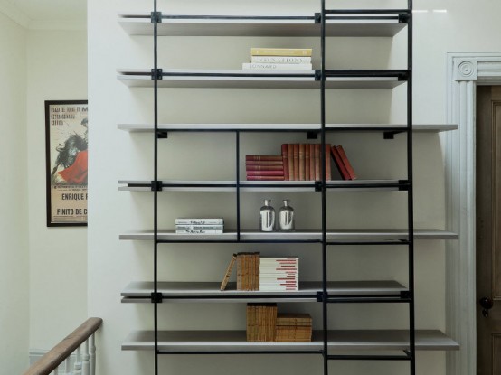 Cool Bookcase Ladder For Small Spaces