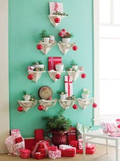 Wall Shelf Christmass Tree Alternative