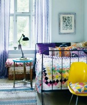 Cool Colorful Design Ideas For A Small Bedroom