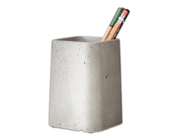 Cool Concrete Desk Accessories Collection