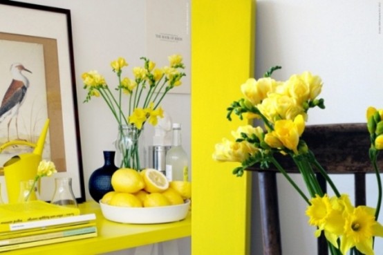 a glass jar with daffodils is a cool and bold idea for any spring space, a lovely and pretty decoration to rock