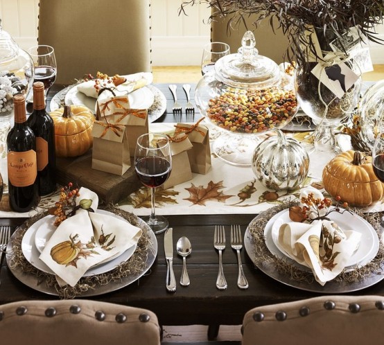 90 Cool Fall Table Settings For Special Occasions And Not Only - DigsDigs