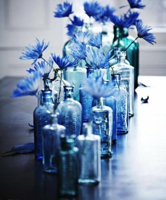 5 Cool Ideas And 25 Examples Of Using Vintage Bottles In Decor