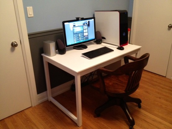 Cool Ikea Ingo Table Ideas Youll Love Paint in glossy white and use the table as a desk.