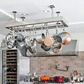 Cool Kitchen Pots And Lids Storage Ideas