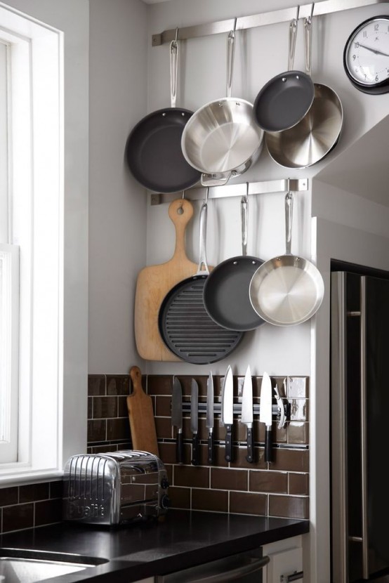 Cool Kitchen Pots And Lids Storage Ideas