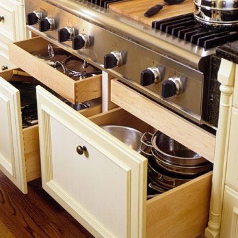 Cool Kitchen Pots And Lids Storage Ideas