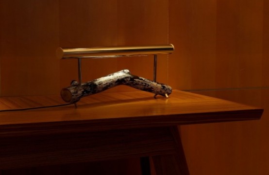 Cool Modern Lamp Of Wood And Steel
