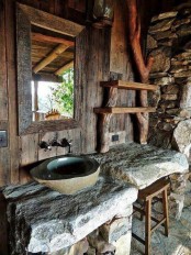 Cool Rustic Bathroom Designs