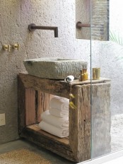 Cool Rustic Bathroom Designs