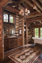 Cool Rustic Bathroom Designs