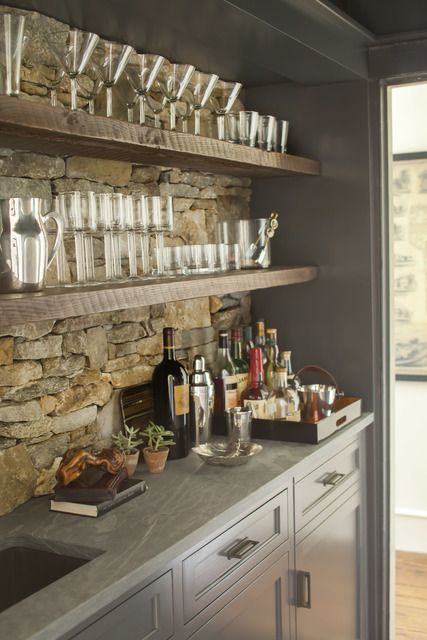 29 Cool Stone And Rock Kitchen Backsplashes That Wow ...