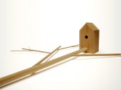 Cool Wooden Bird House For Apartment Inhabitants Brirdhouse By Vlaemsch