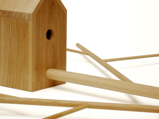 Cool Wooden Bird House For Apartment Inhabitants Brirdhouse By Vlaemsch