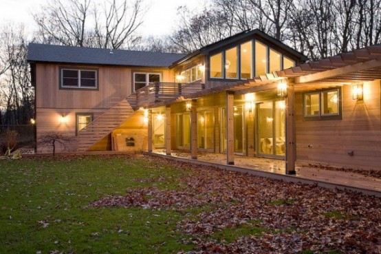 Cool Wooden Frame House Plan