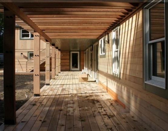 Cool Wooden Frame House Plan