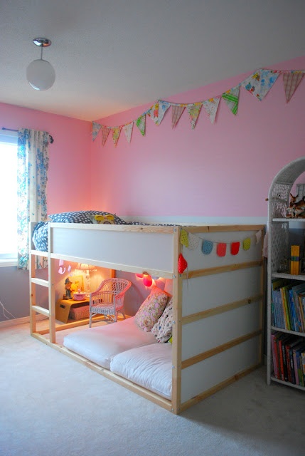 ikea kids pink bed