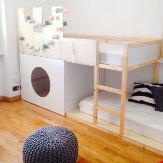 IKEA Kura bed with a little house inside