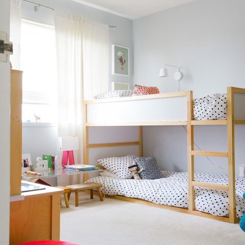 IKEA Kura in a neutral colored kids room