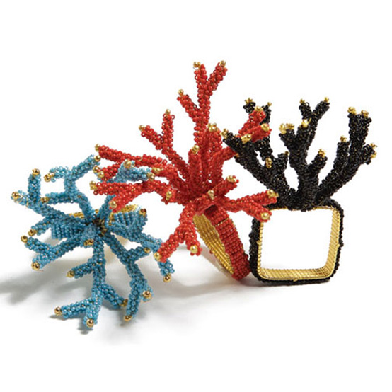 Coral Inspired Napkin Rings