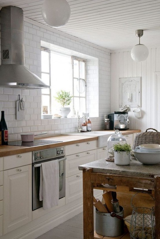 35 Cozy And Chic Farmhouse Kitchen Décor Ideas - DigsDigs