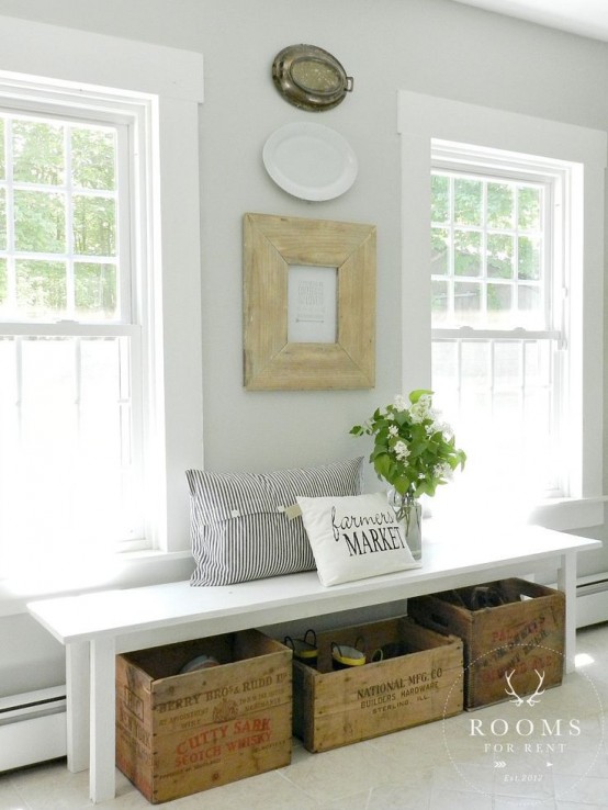 52 Cozy And Simple Farmhouse Entryway Décor Ideas DigsDigs