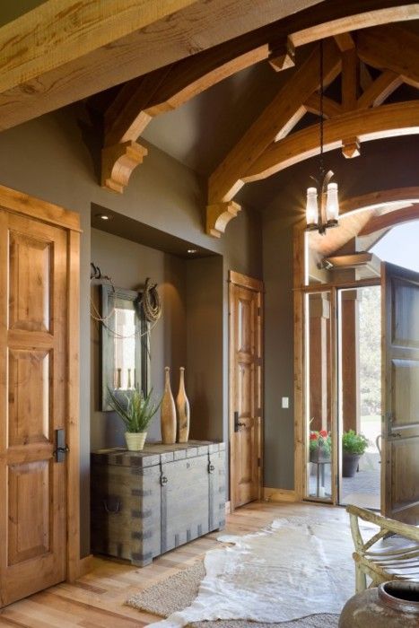 27 Cozy And Simple Farmhouse Entryway Décor Ideas - DigsDigs