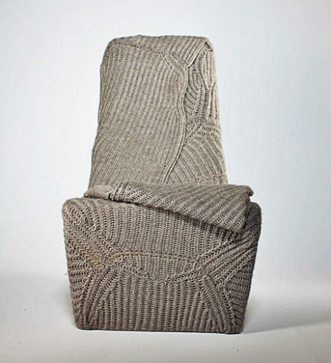 Cozy And Warm Armchair With A Woolen Blanket