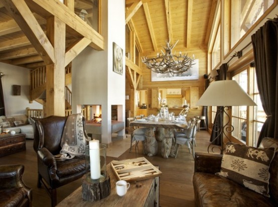 Cozy Chalet Totally Of Wood In France