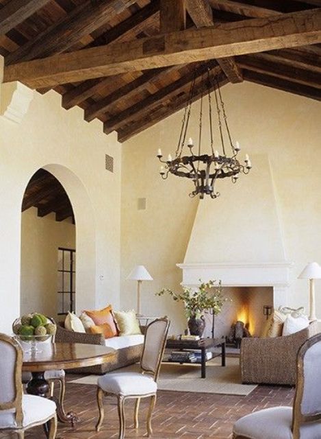 Cozy Living Room Designs With Exposed Wooden Beams