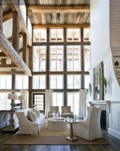 cozy-living-room-designs-with-exposed-wooden-beams-26