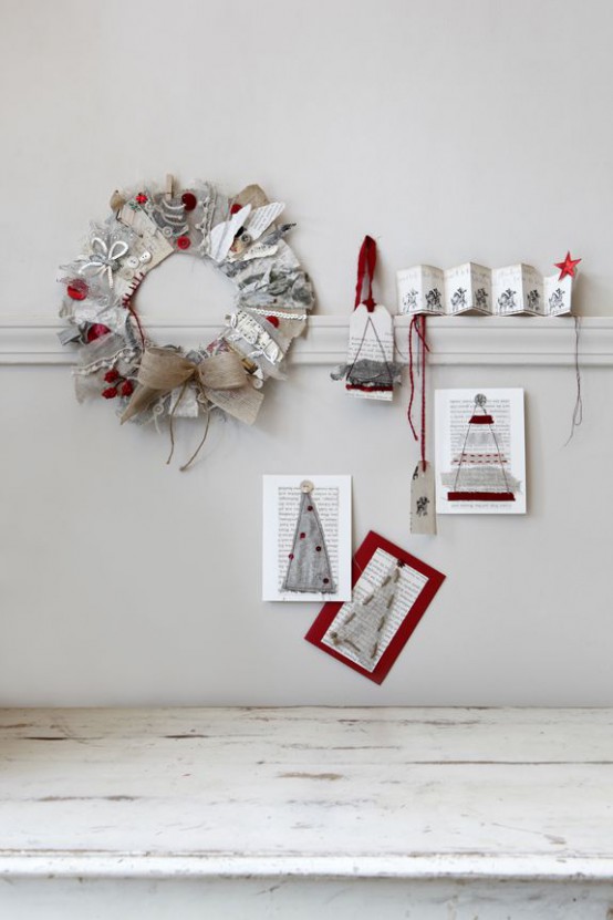 27 Cozy Red And Grey  Christmas  D cor Ideas  DigsDigs