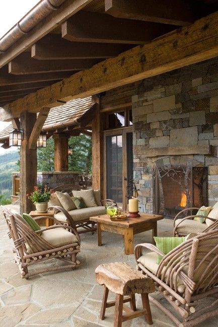 cozy rustic patio designs 7