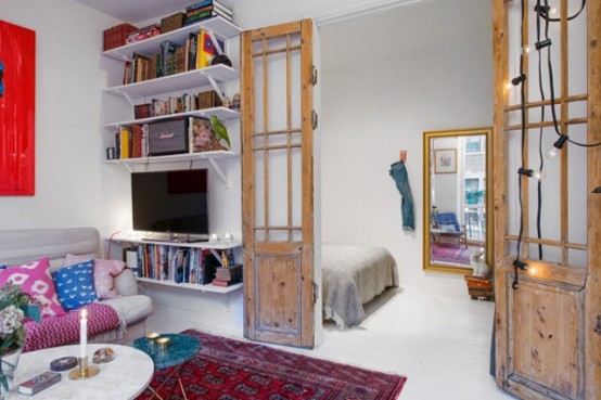 Cozy Swedish Apartment With A Humorous Character