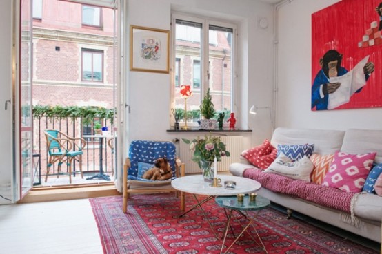 Cozy Swedish Apartment With A Humorous Character