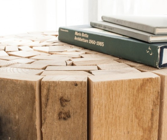 Cr Gti Coffee Table Made From Recycled Wood Planks