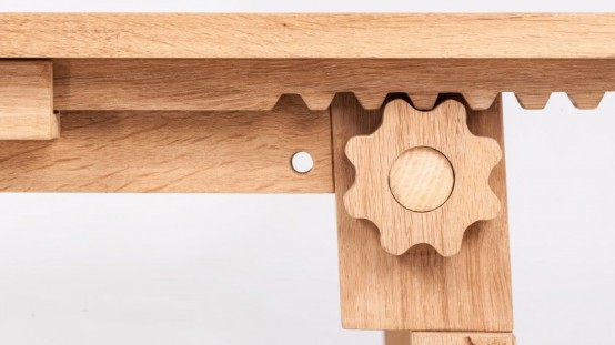 Craft2.0 Modern Table Made With Antique Technologies