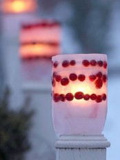 cool ice Christmas lanterns