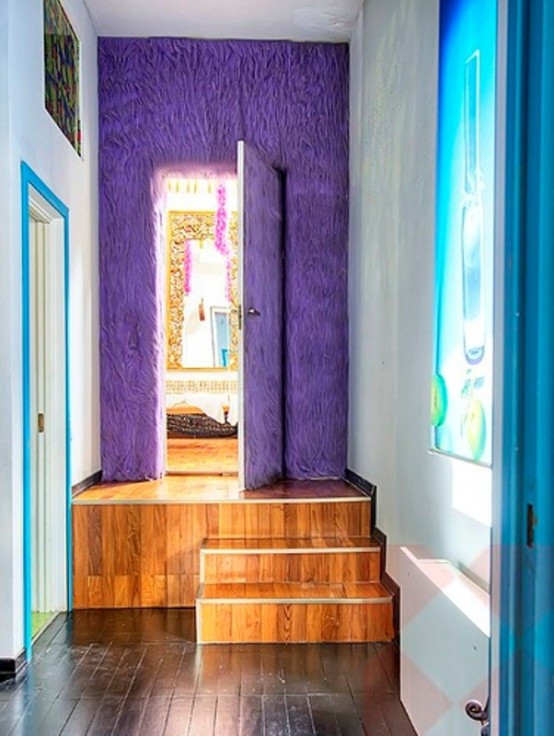 Crazy Colorful Interiors Of An Artist's House