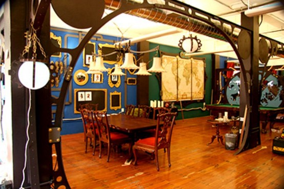 28 Crazy Steampunk Home Office Designs - DigsDigs