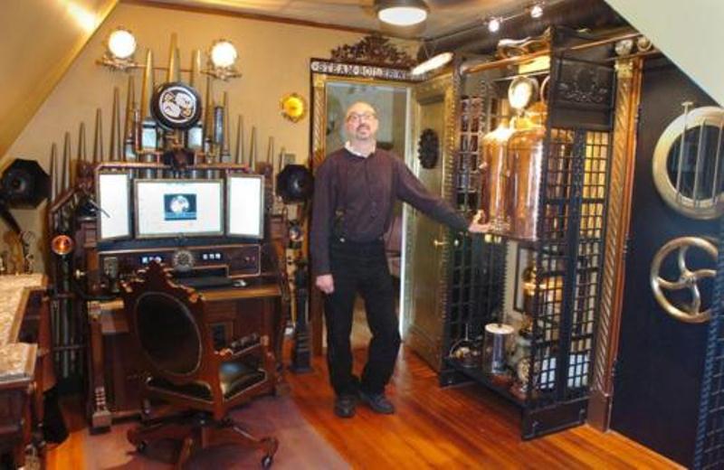 28 Crazy Steampunk Home Office Designs - DigsDigs