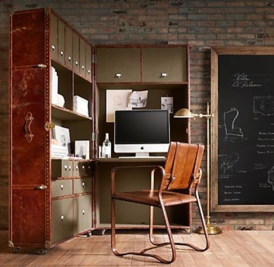 28 Crazy Steampunk Home Office Designs